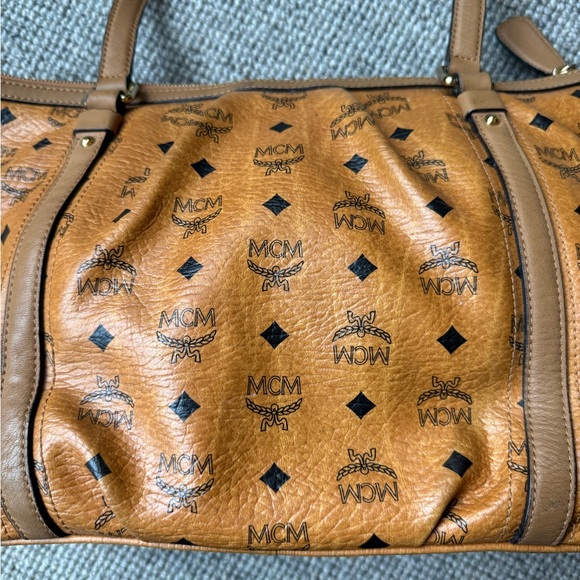 MCM Cognac Visetos Tote Bag - Picture 15 of 16